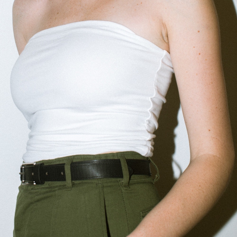 White brandy Melville tube top